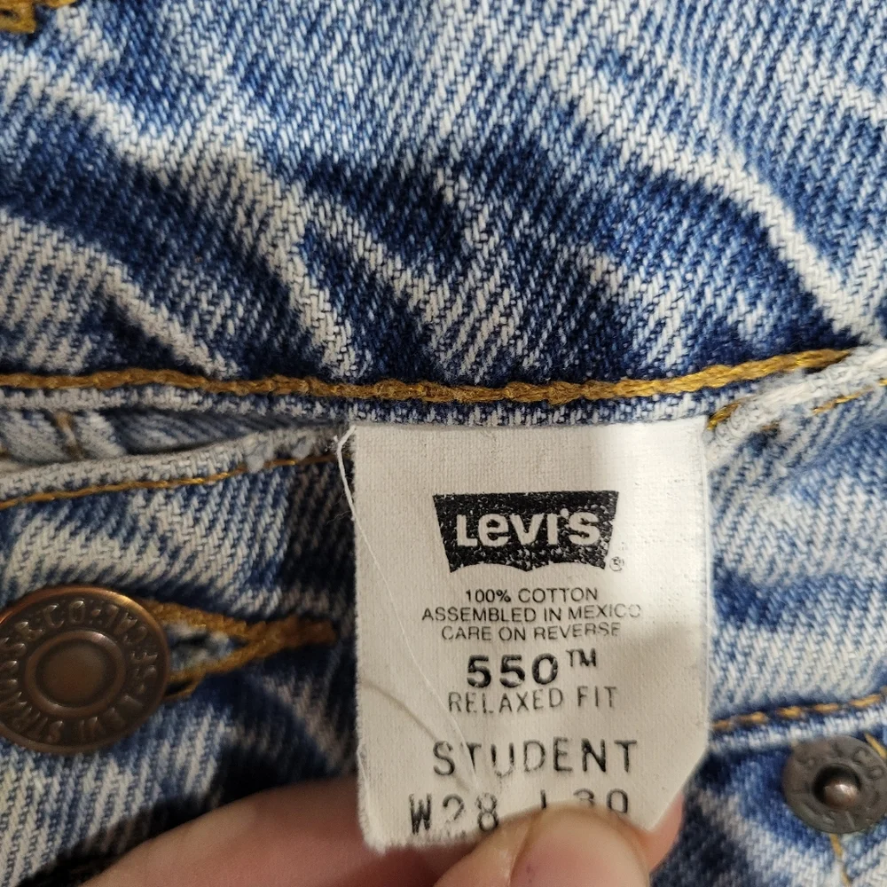 Vintage Levi's 550 Orange Tab Jeans Men's Size 28x30 Made in mexico - Picture 4 of 9